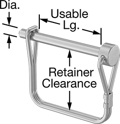 Square PTO Pins